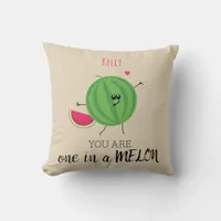 One in a Million Melon You're My Person Quote Throw Pillow