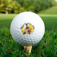 Face on golf ball funny Dad gift