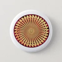 Hypnotic Smiling Face Pinback Button