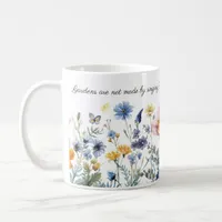 Watercolor Floral Border, Kipling Garden Quote  Coffee Mug