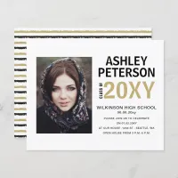 Budget Modern Photo Graduation Announcement