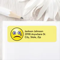 Yellow Sun with Tearful Face, ZFJG Address Label