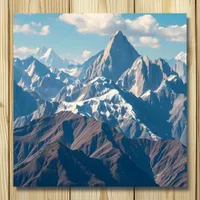 Beautiful Mountains and Blue Skies Metal Print