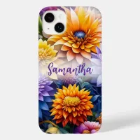 Pretty Colorful Ai Art Flowers Personalized Case-Mate iPhone 14 Plus Case