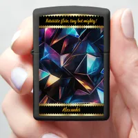 Nighttime Holographic Light Patterns Zippo Lighter