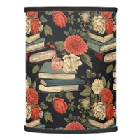 Vintage Books and Roses Reader's  Lamp Shade