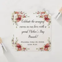 Floral Mother's Day Brunch Invitation