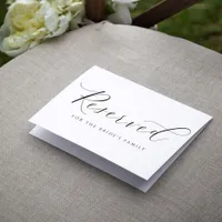  Reserved Card Tent Elegant Romantic Wedding