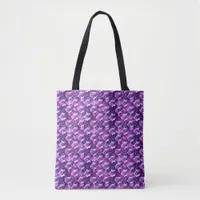 Purple Floral Tote Bag