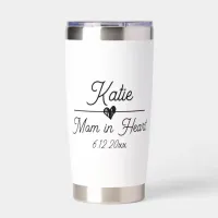 Cute Personalized Mom in Heart Insulated Tumbler