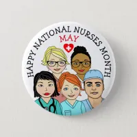 May is National Nurses Month  Button