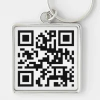 QR Code - Talk nerdy to me! Keychain