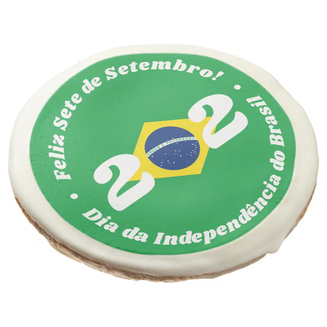 Sete de Setembro Independence Day Brazil Flag Sugar Cookie