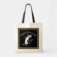 Happy Hallowine! Halloween Wine Pun Tote Bag