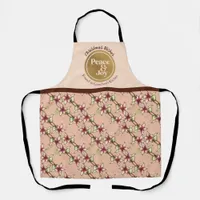 Peace & Joy Christmas: Pink & Gold Grandma's  Apron