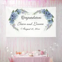 Forget-Me-Not Flowers Watercolor Elegant  Banner