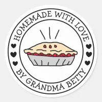 Made with Love, Homemade Cherry Pie Gift Labels