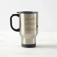 thankful grateful blessed thanksgiving holiday travel mug