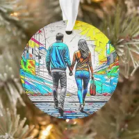 Couple Holding Hands | Personalized Christmas Ornament