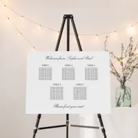 Seating Charts with 5 Tables