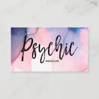 *~* Psychic Medium Reader Metaphysical  Watercolor Business Card