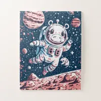 Astro Hippo Jigsaw Puzzle