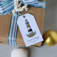 Lighthouse Nautical Seas & Greetings Christmas  Gift Tags