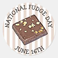 National Fudge Day Stickers