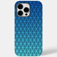 Personalized Geometric Blue Case-Mate iPhone 14 Pro Max Case