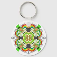 Shamrocks, Leprechauns St Patrick's Day   Keychain