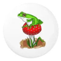 Get Froggy with It | Funny Frog Ceramic Knob