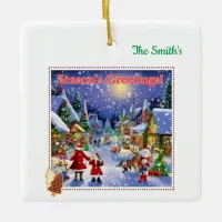 Cherished Christmas ornaments... Ceramic Ornament