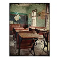 Old School, A One Room School Inside View Photo Print