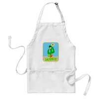 Summer Love Cute Cactus Cartoon Slogan Adult Apron