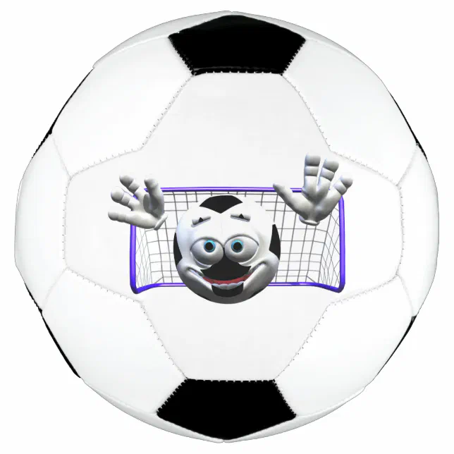 Funny Cartoon Soccer Ball