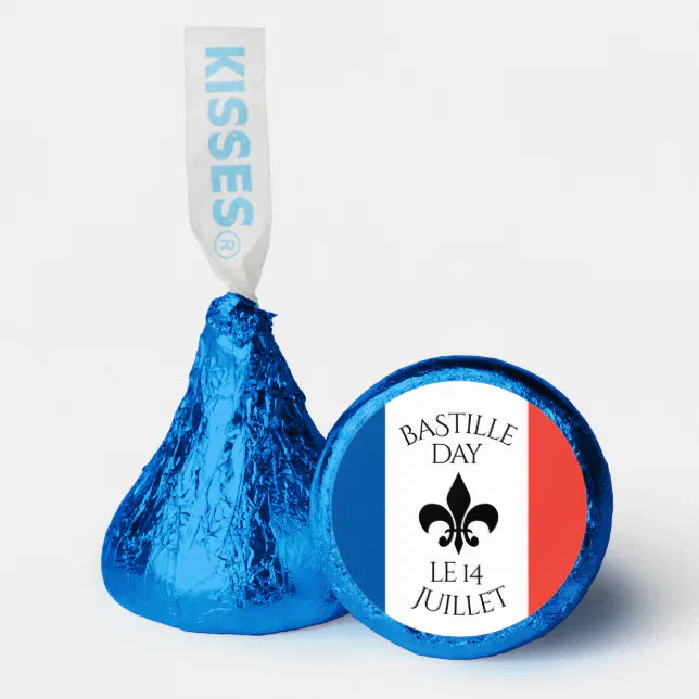 Bastille Day Fleur-de-Lis Tricolore France Flag Hershey&#174;'s Kisses&#174;