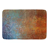 Rusty, Verdigris, Grunge Steampunk Bath Mat