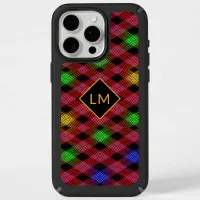 Monogram Gingham Check Multicolored Pattern Speck iPhone Case