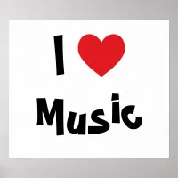 I Love Music Poster