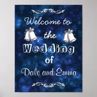 Welcome to the Winter Wedding of Add Names Poster