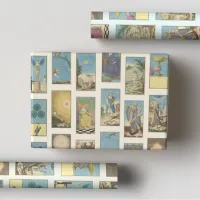 Pastel Vintage French Tarot Card   Wrapping Paper Sheets