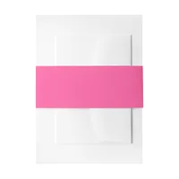 Pink Color Invitation Belly Band