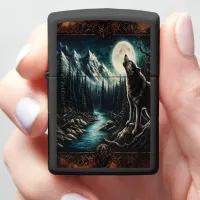 Wolf's Moonlight Howl Zippo Lighter