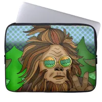 Retro Bigfoot | Vintage Colors Sasquatch Pop Art Laptop Sleeve