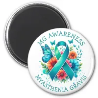 MG Awareness | Myasthenia Gravis Ribbon Magnet