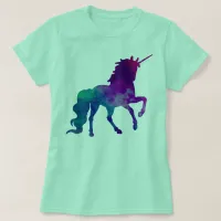 Galaxy Unicorn Sky Colors of Blue and Purple, ZKOA T-Shirt