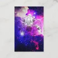 *~* Nebula Celtic Aztec Tribal Boho Galaxy Business Card