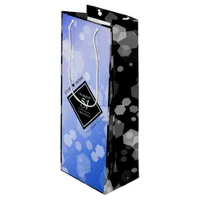 Elegant 51st Sapphire Wedding Anniversary Wine Gift Bag