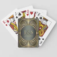 Glam Art Deco Wedding ID1033 Poker Cards