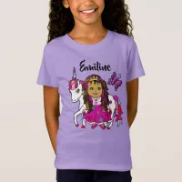 Pretty Princess and Unicorn Personalized Shirt